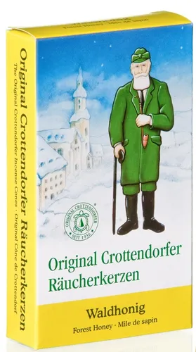Crottendorfer Räucherkerzen Waldhonig Größe M (24 Kegel/Pkg) Räucherkegel