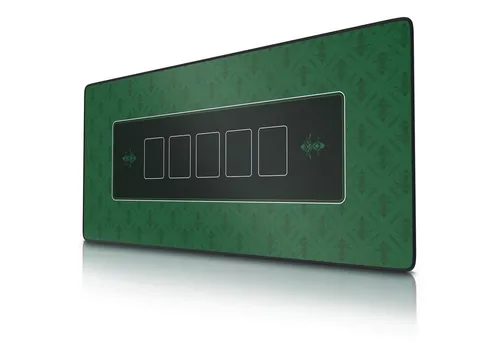 CSL Spieltisch XXL Profi Pokermatte 90 x 40cm, Tischauflage für Poker, Pokertisch Auflage, Gummiunterseite für stabilen Halt, abwaschbar
