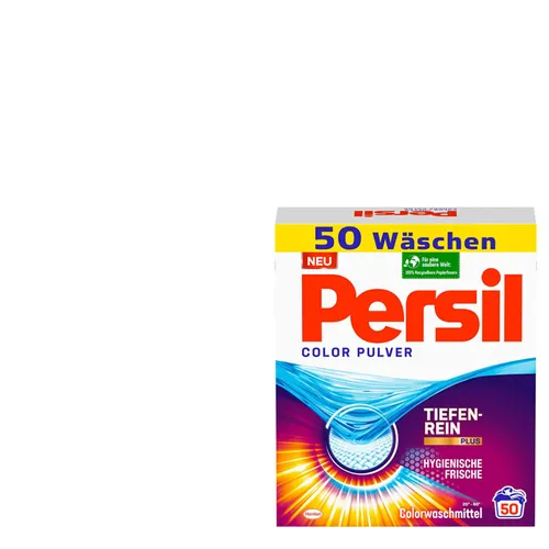 Persil Waschmittel Pulver Color 3kg - Tiefenrein & Hygienisch - Waschmittel für 41-50 Wäschen, sorgt für tiefenreine und hygienische Sauberkeit mit frischem Duft. Ideal für alle Waschmaschinen. Made in Germany.