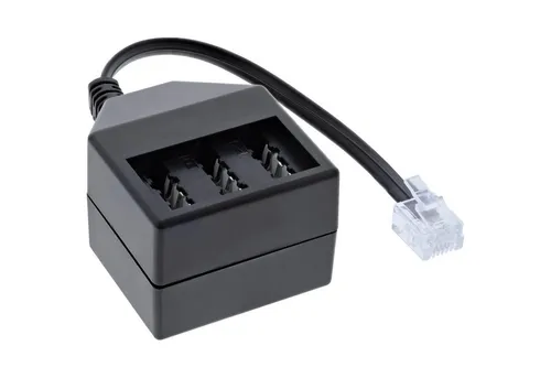 Inline InLine® TAE Adapterkabel, RJ11 (6P4C) Stecker auf TAE NFN Buchse Telefonkabel