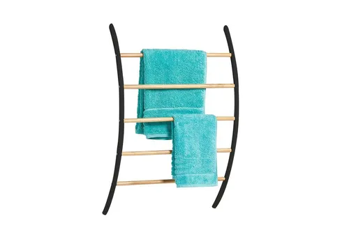 HTI-Line Handtuchhalter Handtuchhalter Bambus, Badzubehör 5 Handtuchstangen Wandhandtuchhalter