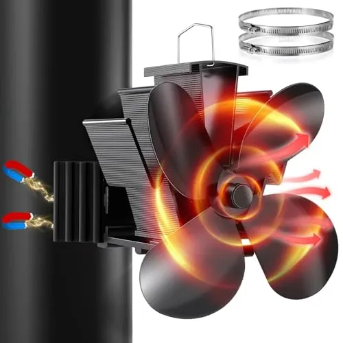 Hanaoyo Magnetischer Kaminventilator – Stromlos & Leise