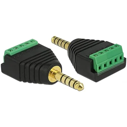 Delock 65948 Cable Interface/Gender Adapter 4.4 mm Terminal Block Black,Green
