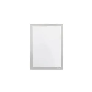 Magnetoplan Inforahmen 1132232 magnetofix, A5, Rückseite selbstklebend, silber, 2 Stück