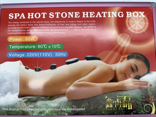 Backbayia Tragbar Hot Massage Stone Heizkoffer Wärmekoffer Wärmegerät