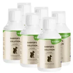 ml Lecker.Pet® Barfer's Solution 100 % Lachsöl für Hunde & Katzen 6 x 500 - Tiergesundheit: Hochwertiges Lachsöl in Lebensmittelqualität, reich an essentiellen Omega-3-Fettsäuren zur Unterstützung von Stoffwechsel, Haut- und Fellgesundheit bei Hunden und Katzen.