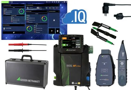 Gossen-Metrawatt Installationstester MF XTRA Meister-Set - Spannungsprüfer mit VDE-Zertifizierung, ideal für die Prüfung von Elektroanlagen und Wallboxen. Inklusive Profikoffer und umfangreichem Zubehör für professionelle Messungen.