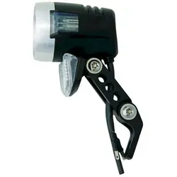 AXA Blueline 50-T Steady Auto Fahrradlicht - 50 Lux Dynamo Scheinwerfer - Fahrradbeleuchtung mit 50 Lux für optimale Sichtbarkeit bei Tag und Nacht, inklusive Standlicht und integrierten Reflektor für maximale Sicherheit.