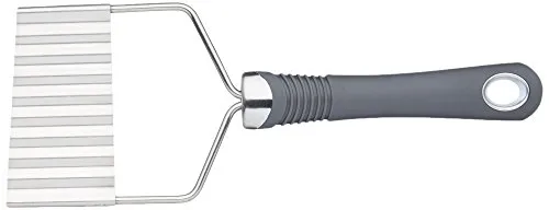 Kitchen Craft Pommes Schneider / Wellenschneider mit Komfortgriff und gewellter Klinge, 21.5 cm aus Edelstahl, Farbe: Grau, 21.3 x 8.1 x 1.2 cm