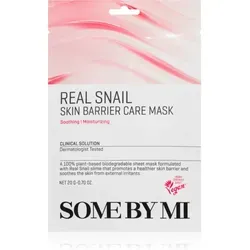 Some By Mi Clinical Solution Snail Skin Barrier Care Mask stärkende Tuchmaske für die Regeneration und Erneuerung der Haut 20 g