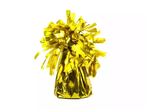 Ciężarek do balonów foliowy złoty 4szt PartyDeco 5902230745612