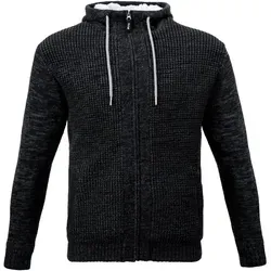 JOB Dachdecker-Hoodie-Strickjacke mit Fellfutter - Kapuzenpullover für Herren, warmes Fellfutter für höchsten Tragekomfort und ideal für kalte Tage auf der Baustelle.
