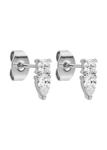 Purelei® Eternal Flame Ohrstecker – Funkelnde Zirkonia Ohrringe für Damen - Ohrringe für Damen mit glitzernden Zirkoniasteinen (3 x 8 mm) aus 18K vergoldetem Edelstahl – ideal für stilvolles Curated Ear Styling und vielseitig kombinierbar.