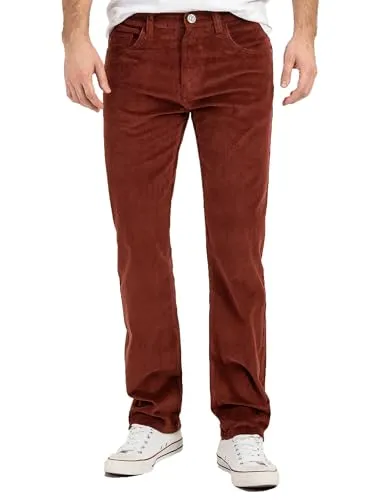 Rock Creek Herren Cordhose H-399 Weinrot - Wanderhose im Regular Fit für optimale Bewegungsfreiheit, aus weichem Cord für höchsten Tragekomfort. Ideal für Freizeit und elegante Anlässe, erhältlich in 29 Größen und 8 Farben.