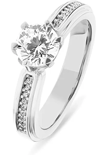 JETTE Damenring DIAMOND 88601025 aus 925er Silber von JETTE