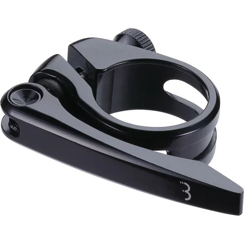 BBB Sattelklemm Lightlever 34.9mm, Schwarz - Leichte und robuste Sattelklemmung für Fahrradsattelstützen, ideal für präzise Einstellungen und sicheren Halt.