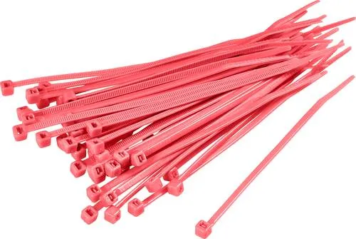 TRU Components 1593701 TC-CV150203 Kabelbinder 203mm 3.60mm Rot 100St.