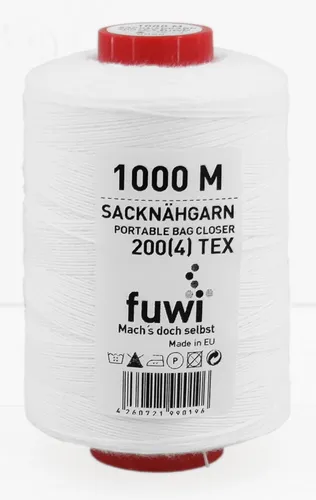 Sacknähgarn 1000 Meter Nähgarn Polyester 50x4 Industriequalität Häkeln Makramee