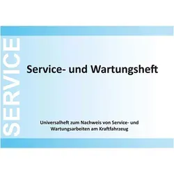 10x Universal Inspektion Serviceheft für Audi