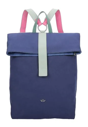 Fritzi aus Preussen Damen Izzy03 Canvas Navy Backpack - Damen-Rucksackhandtaschen mit stufenlosem Verstellsystem für optimalen Tragekomfort und vielseitigen Einsatz.