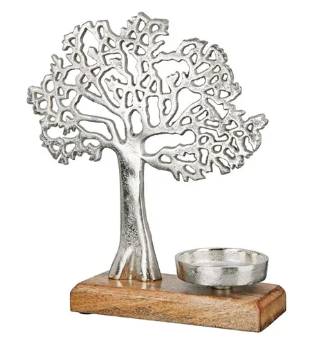 GILDE Teelichtleuchter Lebensbaum 26cm von GILDE