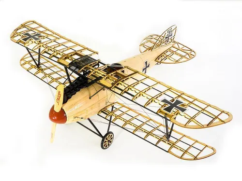Albatross D.III 500mm Holzbaukasten Combo Torcster Brushless 3s LiPo Flugzeug RC