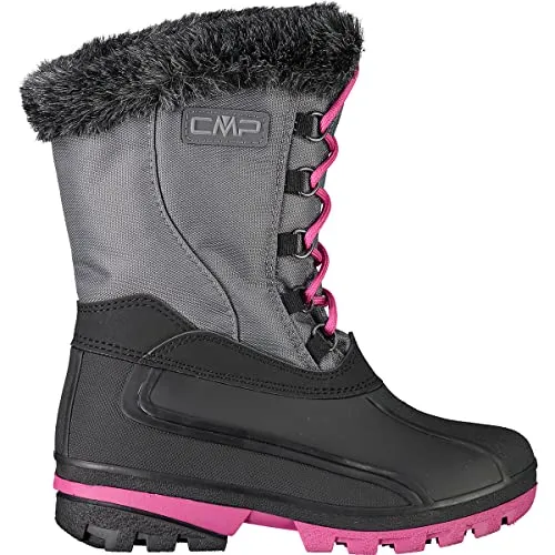 CMP Winterstiefel Polhanne grau für Kinder - Wasserdichte und warm gefütterte Wanderschuhe für Kinder, ideal für nasse und kalte Tage. Leichtgängige Schnürung für schnellen Einstieg.