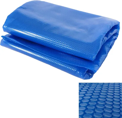 MCW Pool-Abdeckung 400 µm Rechteckig 3x2m Blau - Pool Abdeckplane, reduziert Wasserverdunstung und schützt vor Verschmutzungen, sorgt für angenehme Wassertemperaturen und ist UV-beständig für langfristigen Einsatz.