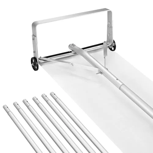 VEVOR Schnee Dachrechen 47 cm mit verstellbarem Schneeschieber