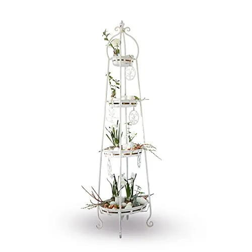 Loberon Etagere Ipas, Französischer Landhausstil - Serviergeschirr im charmanten Antik-Finish, mehrstöckig und vielseitig dekorierbar – ideal für stilvolle Präsentationen und langlebige Nutzung.