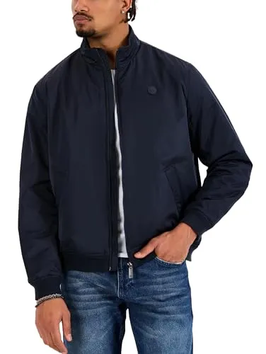 Herren Übergangsjacke Leichter Blouson mit Stehkragen - Moderne Übergangsjacke mit Stehkragen und Reißverschluss, ideal für Frühling und Herbst. Leichtes Material für hohen Tragekomfort und natürliche Bewegungsfreiheit. Vielseitig kombinierbar für jeden Casual-Look.