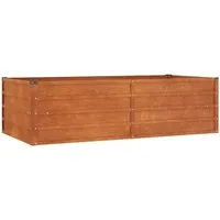 vidaXL Hochbeet Rostig 160x80x45 cm Cortenstahl - Hochbeet aus wetterfestem Cortenstahl, korrosionsbeständig und wartungsfrei. Bietet viel Platz für Pflanzen und sorgt durch das offene Design für optimale Drainage.