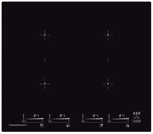 Küppersbusch KI6800.0SR Vollflächen-Induktion 60 cm rahmenlos schwarz, 15 stufig