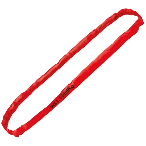 RUNDSCHLINGE WLL 5000 kg, ROT, Einfachmantel, 4 m - Sonstige Elektroinstallationsartikel, robust und sicher mit einer Tragfähigkeit von 5000 kg für vielfältige Anwendungen.