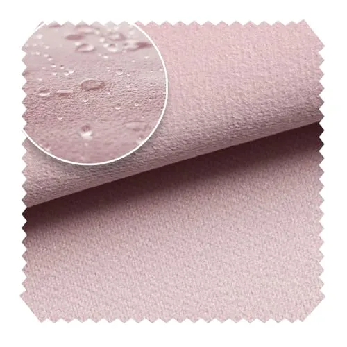 novely® TRITON - Microfaser Velours in Wildleder-Optik - Wasserabweisender Möbelstoff - Pflegeleichte Meterware 1lfm Farbe: 19 Rosa