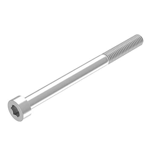 SECCARO Zylinderschraube M6 x 75 mm, Edelstahl V2A VA A2, DIN 912 / ISO 4762, Innensechskant, Teilgewinde, 20 Stück