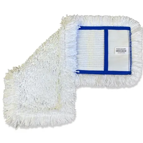 ReinigungsBerater Wischmop aus Microfaser PROFI Wischbezug weiß 50 cm Microfasermop, Einzelschichttaschen, innen Schlinge RMV12.027