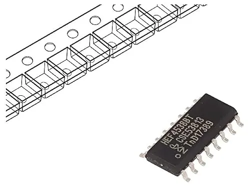 10X 74HC165D.653 IC: digital SMD SO16 Serie: HC 2-6VDC Verpackung: Rolle,Band NEX