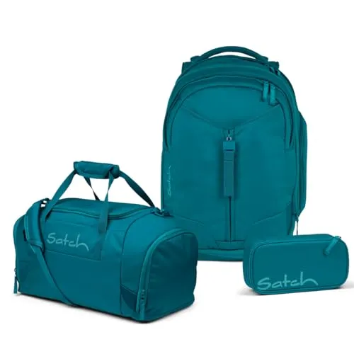 Satch Match Schulrucksack Set 3tlg. (Deep Petrol) von satch