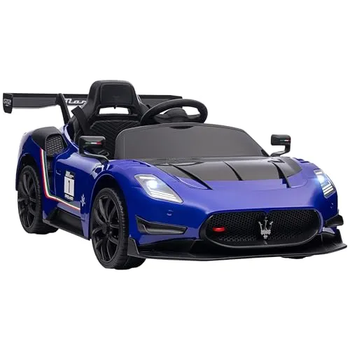 Aiyaplay 12V Maserati GT2 Elektroauto für Kinder - Kinder-Elektrofahrzeuge, lizenziertes Maserati Design mit Fernsteuerung und manueller Fahroption für grenzenlosen Fahrspaß und sichere Abenteuer.