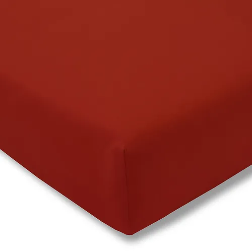 ESTELLA Topper-Spannbetttuch Purpur - Hochwertiges Spannbetttuch aus 97% Baumwolle, 3% Elastan, trocknerfest und bügelfrei. Universalschnitt für perfekte Passform bei Topperhöhen von 7-10 cm.