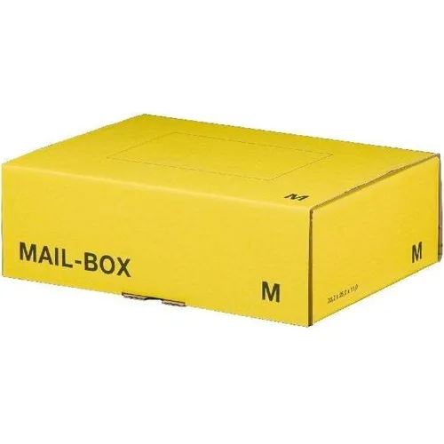 Smartbox Pro Versandkarton Versandkarton MAILBOX M 330x250x110mm gelb/anthrazit