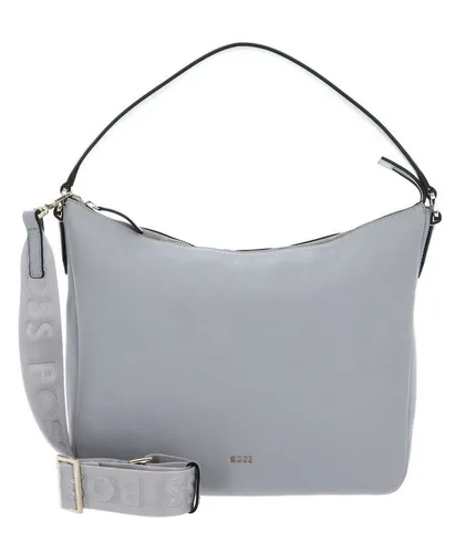 Boss Alyce Schultertasche aus Leder 31 cm - grau - Rucksäcke: Elegante Schultertasche aus hochwertigem Leder, ideal für stilvolle Auftritte und den täglichen Gebrauch.