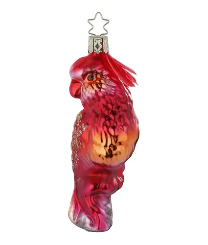 INGE-GLAS Feuervogel Weihnachtsbaumschmuck - Wunderschöner Weihnachtsschmuck in Form eines Feuervogels, der für festliche Stimmung sorgt und jedes Weihnachtsfest bereichert.
