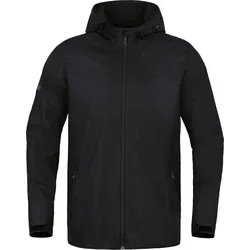 JAKO Herren Allwetterjacke Allround, Schwarz, 3XL - Funktionsjacke mit wasserabweisendem Obermaterial und PU-Beschichtung, ideal für alle Wetterbedingungen. Weicher Fleece im Kragen sorgt für zusätzlichen Komfort.