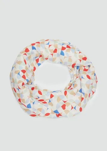 s.Oliver Halstuch Lässiger Loop Schal - Halstuch aus 100% Viskose mit einzigartigem All-over-Print, ideal für stilvolle Akzente in jedem Outfit.