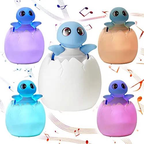 Northpoint LED Akku Nachtlicht mit Schlummermelodien für Kinder mit Fernbedienung Kindernachtlicht, Timerfunktion, Musik 130 Lieder, Touch Sensor, Farbwechsel Energiesparend Schildkröte