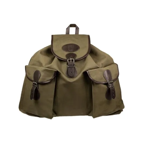 EUROHUNT Jagdrucksack 3 - Wasserabweisender Wanderrucksack - Wanderrucksack aus 100% wasserabweisender Baumwolle, mit ca. 25 Liter Volumen und gepolsterten Trageriemen für höchsten Tragekomfort bei langen Ausflügen.