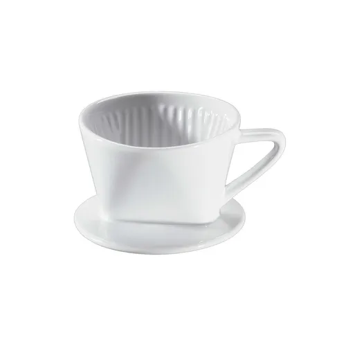 CILIO Porzellan Kaffeefilter Größe 1 weiß in weiß von Cilio