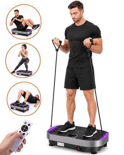 kehot Vibrationsplatte mit Magnetmassage – 200 W, 120 Intensitätsstufen, Ganzkörpertraining